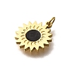 304 Stainless Steel Enamel Charms STAS-R153-09G-02-2