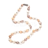Natural Pearl Beaded Necklace for Girl Women NJEW-JN03669-01-1