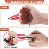 4Pcs 2 Styles Fingers Leather Archery Bow Gloves Tip Protector AJEW-NB0006-34-3