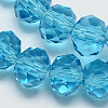 Handmade Imitate Austrian Crystal Faceted Rondelle Glass Beads X-G02YI0M1-1