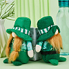 Gorgecraft 2Pcs 2 Style Saint Patrick's Day Cloth Gnome Faceless Doll DJEW-GF0001-63-4