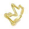Brass Cuff Rings for Women RJEW-E294-05G-03-1