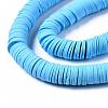 Flat Round Handmade Polymer Clay Beads CLAY-R067-12mm-36-3