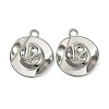 304 Stainless Steel Pendants STAS-P446-08P-1