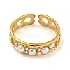 Ion Plating(IP) Stylish Adjustable Stainless Steel Cuff Open Rings RJEW-K283-13G-2