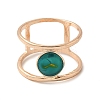 Alloy with Turquoise Round Finger Ring for Women FS-WGC40FF-01-2