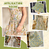 Flower Pattern Polyester Lace Fabic DIY-WH0061-019B-5