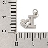 Rack Plating Brass Micro Pave Clear Cubic Zirconia Charms KK-U030-22P-3