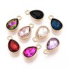 Rack Plating Alloy Rhinestone Pendants PALLOY-T091-30M-1