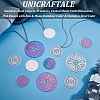 24Pcs 6 Style Ion Plating(IP) 201 & 304 Stainless Steel Filigree Pendants STAS-UN0042-06-2