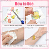 36Pcs 2 Style PVC Waterproof Self-Adhesive Picture Stickers STIC-SP0001-09B-4