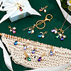 28Pcs 7 Colors Glass & Acrylic Pendant Decorations HJEW-FH00134-5