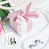 Gemstone with ABS Plastic Imitation Pearl Beaded Keychain with Star/Moon/Sun Alloy Pendants KEYC-PH01516-02-7