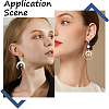 40Pcs 2 Style 304 Stainless Steel Clip-on Earrings Findings STAS-BBC0003-99-5