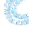 Anti-Tarnish Electroplate Glass Beads Strands GLAA-T025-6mm-14C-4