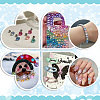 36Pcs 6 Colors Glass Rhinestone Cabochons RGLA-PH0001-20-6