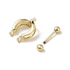 Rack Plating Brass Pave Clear Cubic Zirconia Nose Studs for Women Men EJEW-C097-23E-G-2