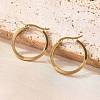 201 Stainless Steel Hoop Earrings EJEW-P304-14B-G-1
