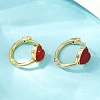 Heart Brass Enamel Hoop Earrings LS-EJEW-S277-03G-3