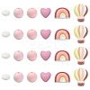 26Pcs Food Grade Eco-Friendly Silicone Beads SIL-YW0002-42C-1