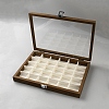 Rectangle Wood Jewelry Set Storage Boxes AJEW-WH0031-48-2