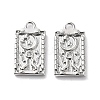 Rack Plating Brass Micro Pave Cubic Zirconia Pendants KK-K333-91P-1