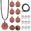 DIY Acorn Locket Necklace Making Kit WOOD-SC0001-59B-1
