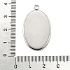 Tarnish Resistant 304 Stainless Steel Pendant Cabochon Settings X-STAS-K148-03-01-3