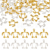 40Pcs 2 Colors Alloy Open Back Bezel Pendants FIND-CD0001-05-1