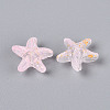 Frosted Glass Beads FGLA-T005-01J-2