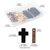 100Pcs 4 Colors Wooden Pendants WOOD-FS0001-50-4