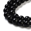 Natural Obsidian Bead Strands X-G-R173-6mm-02-2