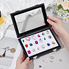 Black PU Leather Jewelry Display Cases CON-WH0085-134A-3