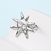 304 Stainless Steel Cuff Rings for Women RJEW-B136-03P-3