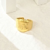 304 Stainless Steel Wide Cuff Rings for Women LS-RJEW-G338-20G-1