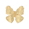 Butterfly Alloy Open Cuff Rings for Women RJEW-U006-06B-G-3
