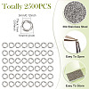 304 Stainless Steel Open Jump Rings STAS-TA0002-99A-5