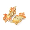 Brass Micro Pave Cubic Zirconia Pendants X1-KK-D019-30D-G-2