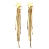 Rack Plating Brass Star Ear Studs EJEW-P226-15G-2