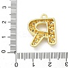 Brass Micro Pave Clear Cubic Zirconia Pendants KK-I476-02G-R-3