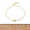 S925 Sterling Silver Micro Pave Cubic Zirconia Link & Charm Bracelets for Women BJEW-K276-02G-5