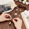   Wood Rosary Beaded Style Necklaces Bracelet Making Kit DIY-PH0021-64-3