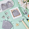 6Pcs Stainless Steel Keychains AJEW-PH0006-23-4