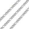304 Stainless Steel Figaro Chains CHS-G050-04P-1