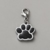Zinc Alloy Enamel Glitter Powder Pendant Decoration HJEW-WH0001-14P-03-1