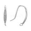 Anti-Tarnish Rhodium Plated 925 Sterling Silver Earring Hooks LS-STER-K168-096P-6