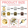 Tibetan Style Alloy European Beads MPDL-TA0001-03-RS-4