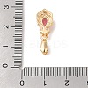 Golden Brass Micro Pave Clear Cubic Zirconia Ice Pick Pinch Bails X-KK-B100-049G-03-3