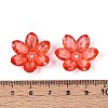 Transparent Acrylic Bead Caps OACR-H118-03G-3