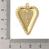Rack Plating Brass Micro Pave Cubic Zirconia Pendants KK-P279-05B-G-3